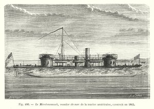 Le Miantonomoah, monitor de mer de la marine américaine, construit en 1865 - European School