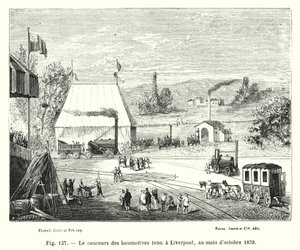 Le concours des locomotives tenu à Liverpool, en octobre 1829 - European School