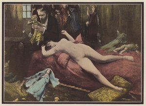 Homme avec des poupées