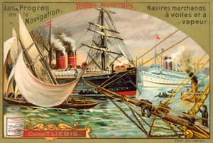 Navires marchands modernes à voile et à vapeur - European School