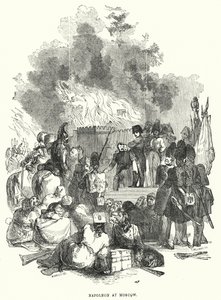 Napoléon à Moscou (gravure) - European School