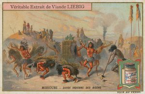 Danse du bison des Amérindiens au Missouri - European School