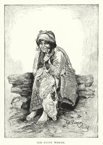 Vieille femme gitane - European School