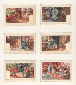 Œuvre originale pour un ensemble de cartes Liebig : Wagner, Die Meistersinger - European School