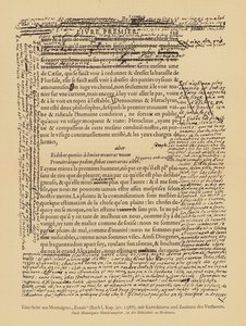 Page des Essais de Montaigne - European School