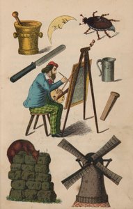 Page du Livre Magique (lithographie en couleur) - European School