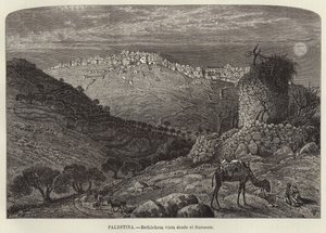 Palestine, Bethléem vue du sud-ouest