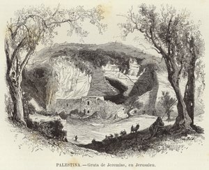 Palestine, Grotte de Jérémie, à Jérusalem