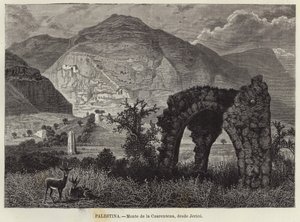 Palestine, Mont de la Quarantaine, depuis Jéricho