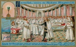 Parsifal guérit Amfortas avec la Sainte Lance