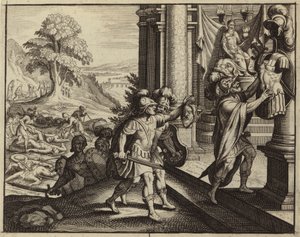 Les Philistins plaçant la tête de Saül dans le temple de leur dieu Dagon - European School