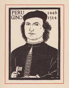 Pietro Perugino, artiste italien de la Renaissance (lithographie)