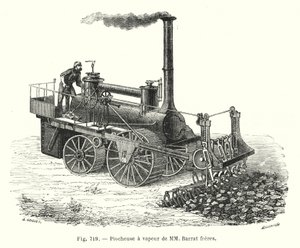 Piocheuse à vapeur de MM Barrat frères - European School