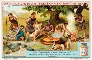 Production de bière préhistorique utilisant des pierres chauffées - European School