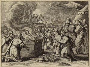 Samuel et les Israélites confessant leurs péchés à Dieu à Mizpa avant de vaincre les Philistins - European School