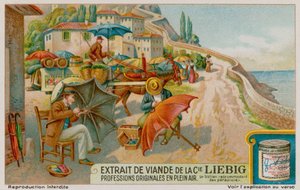 Artisans siciliens fabriquant des parapluies - European School