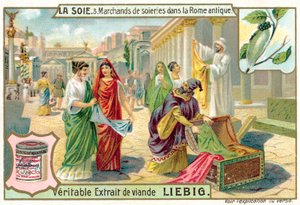 Marchands de soie dans la Rome antique - European School