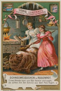 Blanche-Neige et Rose-Rouge Brossent la Neige de l