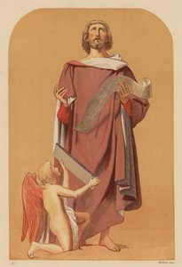 Saint Matthieu (lithographie en couleur)