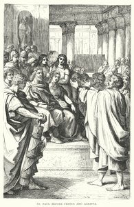 Saint Paul devant Festus et Agrippa (gravure) - European School