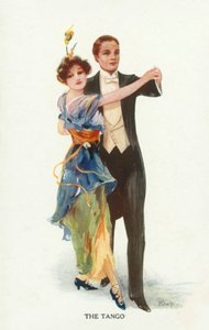 Tango (colour litho) - European School