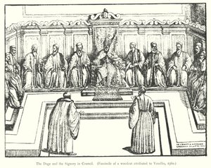 Le Doge et le Conseil en réunion - European School