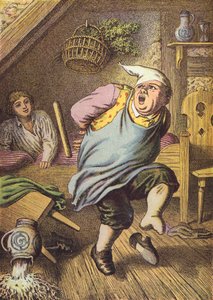 Les Trois Frères (lithographie en couleur) - European School