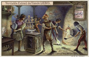 Souffleurs de verre vénitiens, 14ème siècle - European School