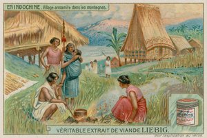 Village vietnamien dans les montagnes - European School