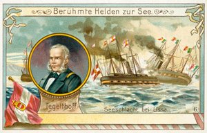Wilhelm von Tegetthof, amiral autrichien, et la bataille de Lissa