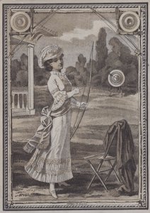 Femme faisant du tir à l