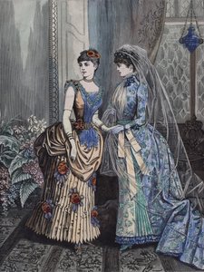 Modes féminines, fin du XIXe siècle - European School
