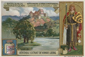 Wurtemberg : château de Wirtemberg et Ulrich Ier, comte de Wurtemberg, 1260 - European School
