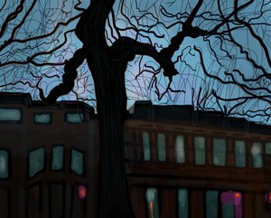 7ème rue au crépuscule - Evan Sklar