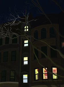 8Th Avenue At Night (art numérique)