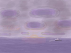 Océan Atlantique, 2015 (dessiné à la main sur un iPad avec un crayon Apple)
