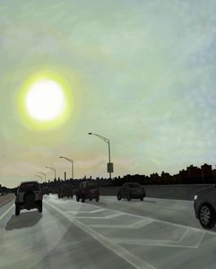 Bruckner Expressway , Brooklyn (art numérique)