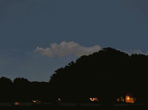 Champ et ciel au crépuscule, parc Prospekt, Brooklyn (art numérique) - Evan Sklar