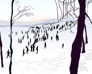 Prospect Park, hiver (art numérique)