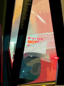 Panneau du motel Rivera vu d