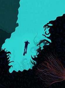 Plongeur (art numérique) - Evan Sklar