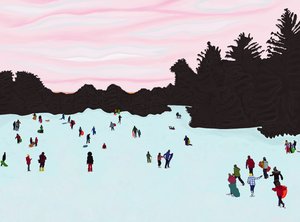 Luge, Prospect Park (art numérique) - Evan Sklar
