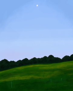 Vermont Field, Dawn (art numérique) - Evan Sklar