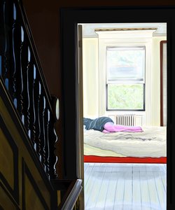 Femme faisant la sieste (art numérique) - Evan Sklar