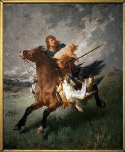 Un Maraudeur - Peinture par Évariste Vital Luminais (1822-1896), huile sur toile
