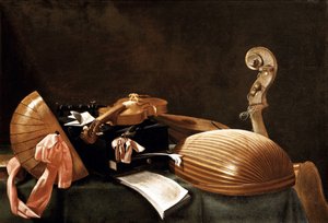 Nature morte avec instruments de musique