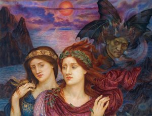 Les peintures préraphaélites : La Vision - Evelyn De Morgan