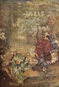 Hoori et la fille du Dieu de la mer, illustration de 