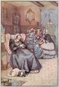 Illustration pour Cranford par Mrs Gaskell - Evelyn Paul