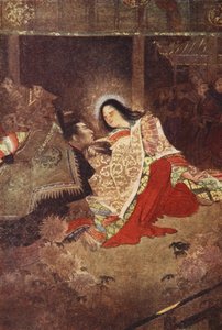 Le Mikado et la jeune fille aux bijoux, illustration de 
